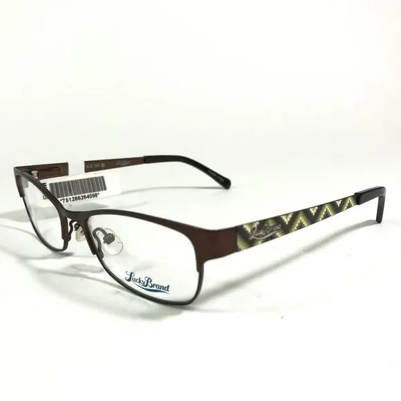 Lucky Brand WIGGLE BROWN Kids Eyeglasses Frames Rectangular Cat Eye 49-17-130 - Picture 5 of 12